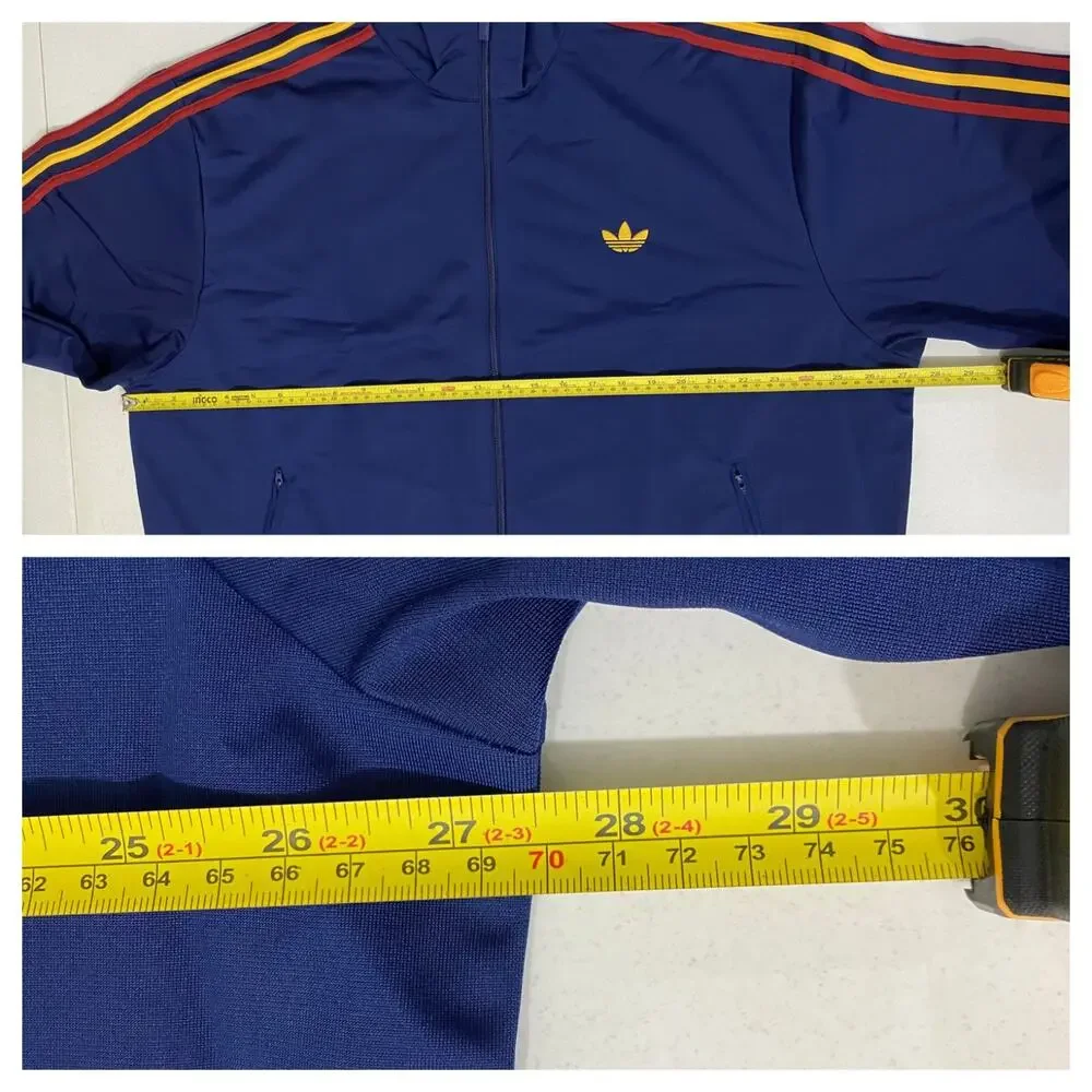 Adidas Originals Firebird Track Jacket Dark Blue Crew Yellow Power Red Size XL